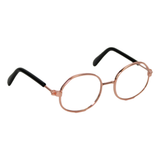 Round Copper Wire-Rimmed Glasses