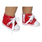 Red High-Top Tennis Shoe w/ pocket